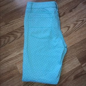 Polka dot Merona jeans size 6